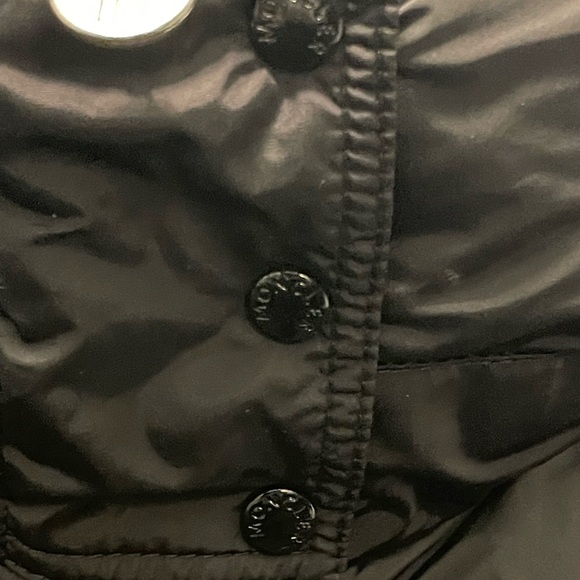 Moncler Flamme Giubbotto Black Jacket SZ 3 parka puffer down coat woman’s - Picture 8 of 16